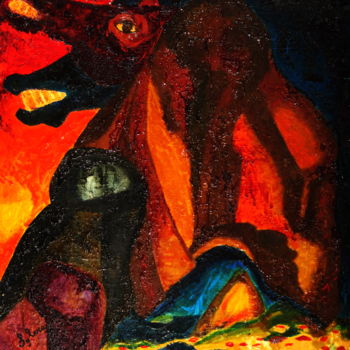 Malarstwo zatytułowany „Sem Título” autorstwa Sylvia Serra Barreto, Oryginalna praca, Olej