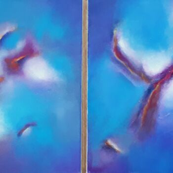 Картина под названием "Blue silence" - Sylvid, Подлинное произведение искусства, Акрил