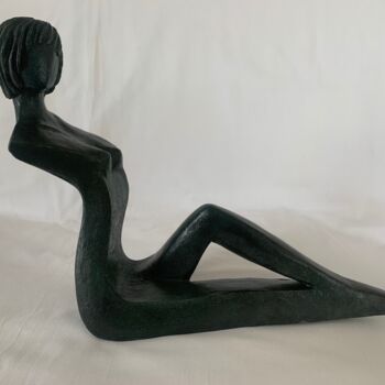 Sculptuur getiteld "CARLA" door Sylvie Allais, Origineel Kunstwerk, Terra cotta