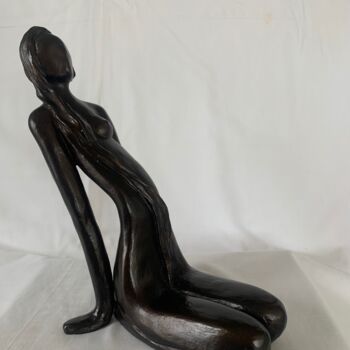 Скульптура под названием "LIANE" - Sylvie Allais, Подлинное произведение искусства, Терракота
