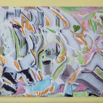 Painting titled "Menthe" by Sylvie Berger, Original Artwork, Acrylic