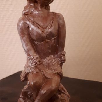 Sculpture titled "Rêverie" by Sylvie Berger, Original Artwork, Clay