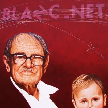 Painting titled "Blanc net" by Sylvie Bayard (Sylvestre), Original Artwork, Acrylic Mounted on Wood Stretcher frame
