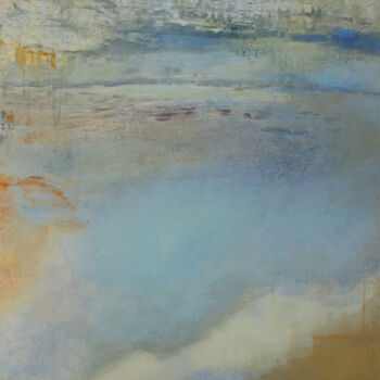 Pittura intitolato "plage" da Sylvie Boudet, Opera d'arte originale, Olio