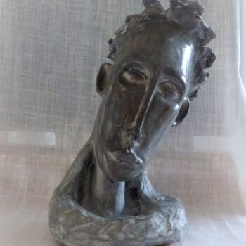 Sculpture titled "modi'ethnic" by Sylvie Bourély (SB), Original Artwork, Clay