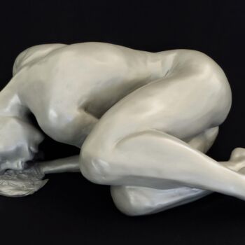 Sculpture titled "Existenti'Elle .." by Sylvie Bourély (SB), Original Artwork, Terra cotta