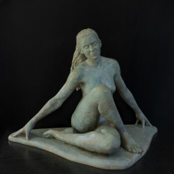 Scultura intitolato "ASANA" da Sylvie Bourély (SB), Opera d'arte originale, Argilla