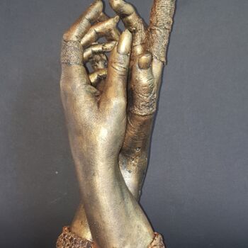 雕塑 标题为“Le langage de la ma…” 由Sylvie Bublex, 原创艺术品, 石膏