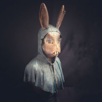 Escultura intitulada "Bonnie" por Sylvie Bublex, Obras de arte originais, Papel machê