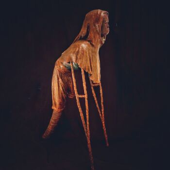 Sculpture intitulée "Rescapée" par Sylvie Bublex, Œuvre d'art originale, Plâtre
