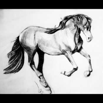 Drawing titled "Dream" by Sylvie Chauvin, Original Artwork, Pencil