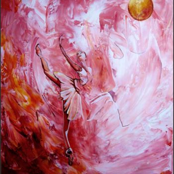 Painting titled "Danse" by Sylvie Chauvin, Original Artwork, Acrylic