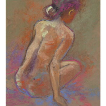 Peinture intitulée "nu femme" par Sylvie Delhors Penkalla, Œuvre d'art originale