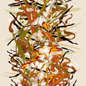 Arts numériques intitulée "Bicher 5" par Sylvie Dessert (Syl), Œuvre d'art originale, Travail numérique 2D