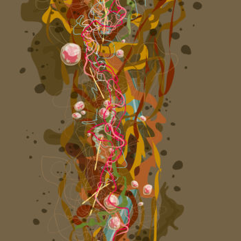 Digital Arts titled "Éclore 3" by Sylvie Dessert (Syl), Original Artwork, 2D Digital Work