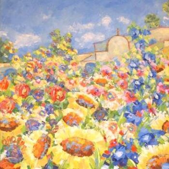 Painting titled "Charmes de San Juan" by Sylvie Gagnon, Original Artwork, Oil