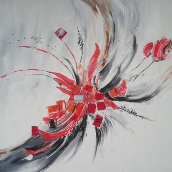 Peinture intitulée "aerien" par Sylvie Guyomar (Sylvie G), Œuvre d'art originale, Huile