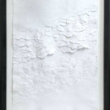 「Desert Signe VII (S…」というタイトルのコラージュ Sylvie Guyomardによって, オリジナルのアートワーク, 紙 その他の剛性パネルにマウント