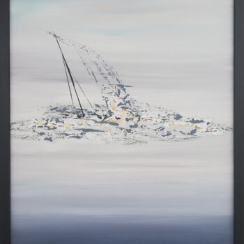 Картина под названием "Dérive" - Sylvie Hillion, Подлинное произведение искусства, Акрил