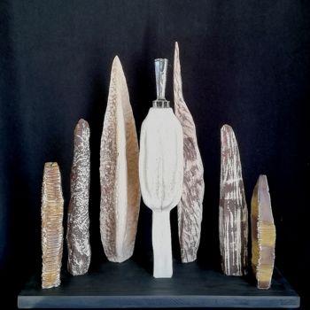 Sculpture intitulée "Gardien de la biodi…" par Sylvie Jabot, Œuvre d'art originale, Terre cuite