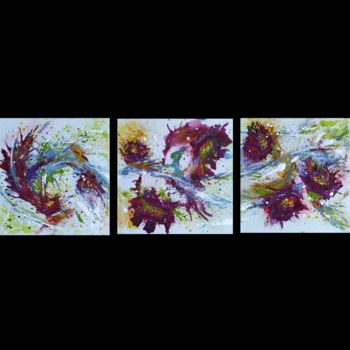 绘画 标题为“Tourbillon floral” 由Sylvie Jousselin, 原创艺术品, 丙烯