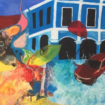 Pittura intitolato "Cuba Libre" da Sylvie Kablan, Opera d'arte originale, Acrilico