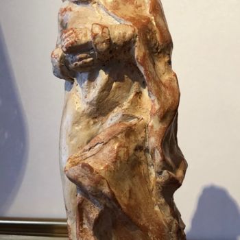 Sculptuur getiteld "Inspiration  champe…" door Sylvie Lamande, Origineel Kunstwerk, Klei