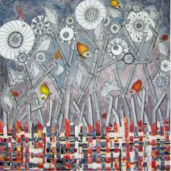 Dessin intitulée ""Papillons des Pens…" par Sylvie Lohmann, Œuvre d'art originale, Encre