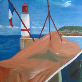 Peinture intitulée "Ile de groix" par Sylvie Lucas, Œuvre d'art originale, Acrylique