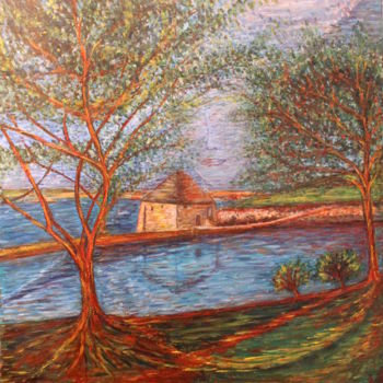Malerei mit dem Titel "présence" von Sylvie Ollivier, Original-Kunstwerk, Öl