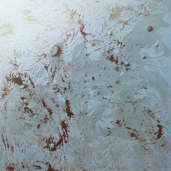 Peinture intitulée "Precious Nebuleuse" par Sylvie Mallet, Œuvre d'art originale, Huile