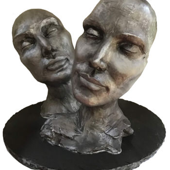 Skulptur mit dem Titel "Les belles endormies" von Sylvie Mathiswan, Original-Kunstwerk, Ton