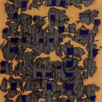 Картина под названием "cabochons" - Sylvie Mayer, Подлинное произведение искусства, Пигменты Установлен на Деревянная рама д…