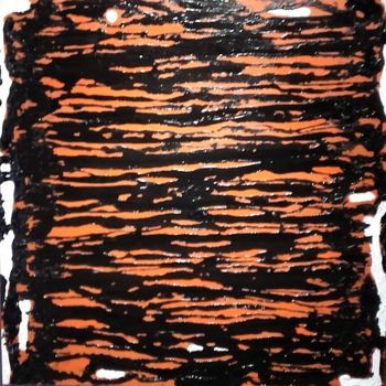 Peinture intitulée "peau de tigre" par Pierre Locci, Œuvre d'art originale, Acrylique