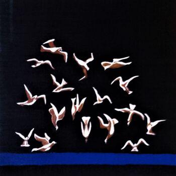 Pittura intitolato "les mouettes" da Pierre Locci, Opera d'arte originale, Acrilico
