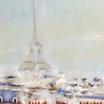Pittura intitolato "Paris" da Sylvie Phrachias, Opera d'arte originale, Acrilico