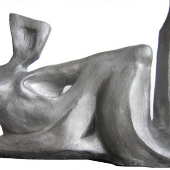 Sculpture intitulée "Détente" par Sylvie Roger-Boucher, Œuvre d'art originale, Terre cuite
