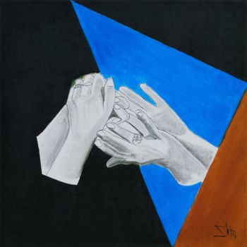 Peinture intitulée "hand-in-hand.jpg" par Slm, Œuvre d'art originale