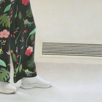 图画 标题为“Pantalon végétal” 由Sylvie Talon, 原创艺术品, 铅笔