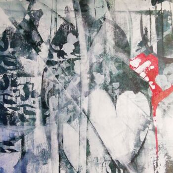 Peinture intitulée "De cœur et d'esprit" par Sylvie Tchitchek, Œuvre d'art originale, Acrylique