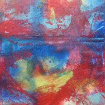 Painting titled ""Incendies" n°3" by Sylvie Touzery, Original Artwork, Acrylic