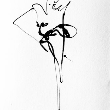 Drawing titled "So chic 3" by Lili Ks, Original Artwork, Ink