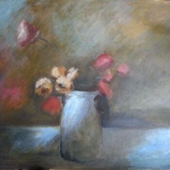 Painting titled "fleurs" by Sylvie Beuzen, Original Artwork