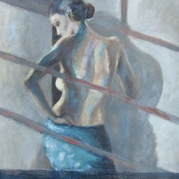 Peinture intitulée "A la fenêtre" par Sylvie Beuzen, Œuvre d'art originale