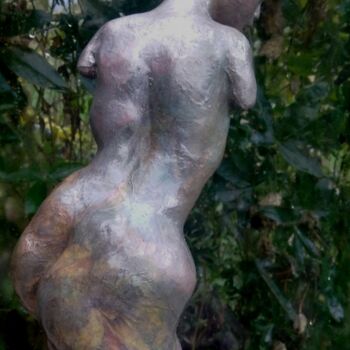 Escultura intitulada "femme penchée" por Sylvie Breger (SylviABREGER), Obras de arte originais, Argila