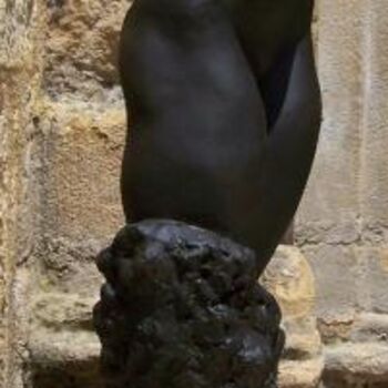 Escultura intitulada "NIKITA au turban -…" por Sylvie Breger (SylviABREGER), Obras de arte originais, Terracota