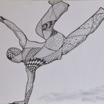 「Break dance」というタイトルの描画 Sbxによって, オリジナルのアートワーク