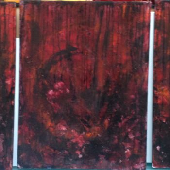 Painting titled "Triptyque" by Sbx, Original Artwork