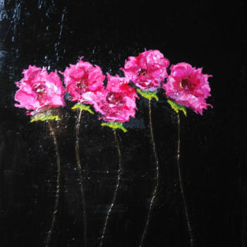 Ζωγραφική με τίτλο "JARDIN ORIENTAL" από Sylvie Del Gallo, Αυθεντικά έργα τέχνης, Ακρυλικό