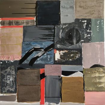 Pintura intitulada "abstrait couleurs &…" por Sylvie Dodin, Obras de arte originais, Acrílico